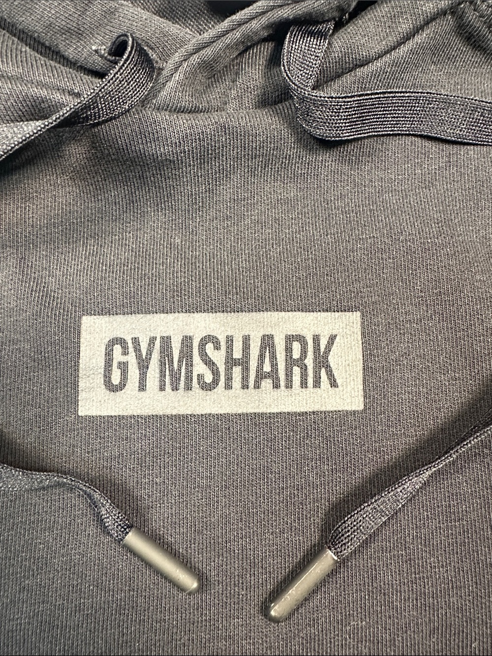 GYMSHARK Power Hoodie Black Logo  Men’s Medium Streetwear Lifting Workout EUC